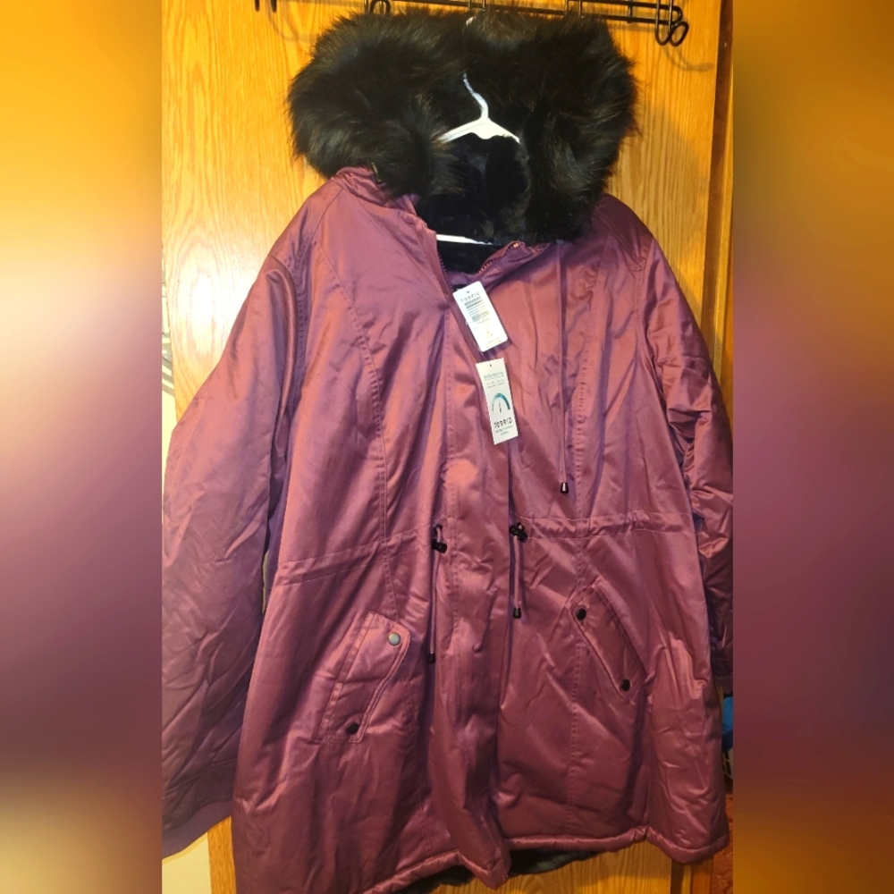 Torrid 3x Puple Parka Jacket